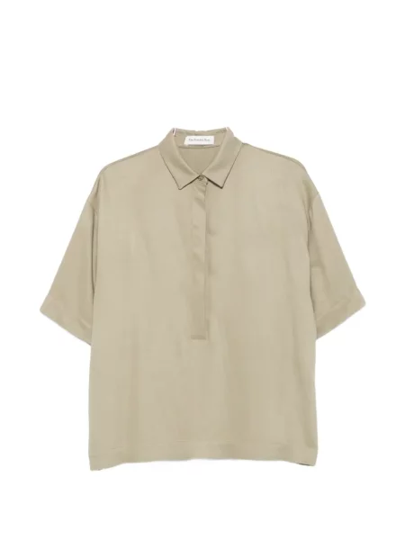 Tricou polo The Frankie Shop verde