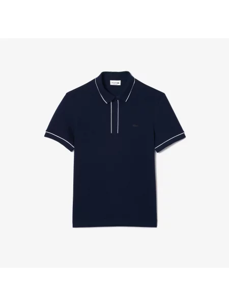 Lacoste Koszulka Polo Paris Stretch Piqué Regular Fit granatowa