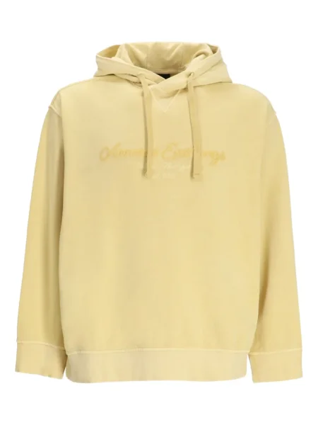 Majica s kapuljačom Armani Exchange s vezom žuta