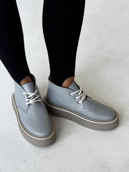 Кожаные ботинки Innoe серые