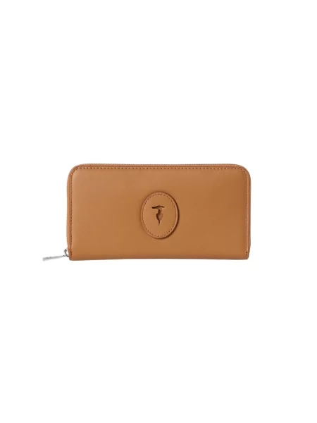 Portfel Trussardi skórzany brązowy