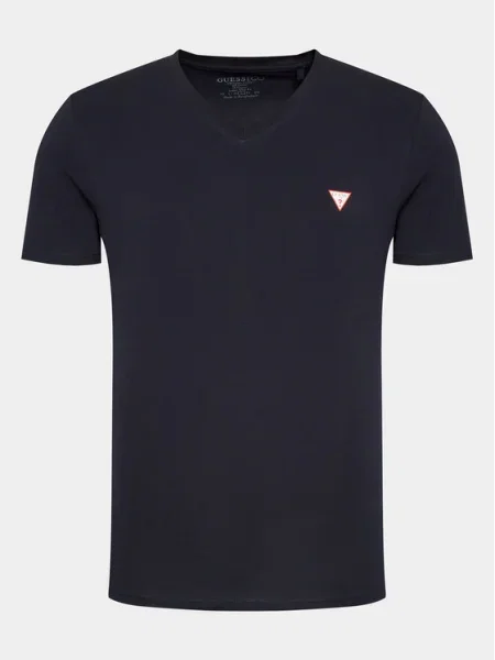 Guess Póló Sötétkék Slim Fit kék