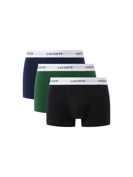 Pánske boxerky Lacoste 3 páry black/green/navy blue biela