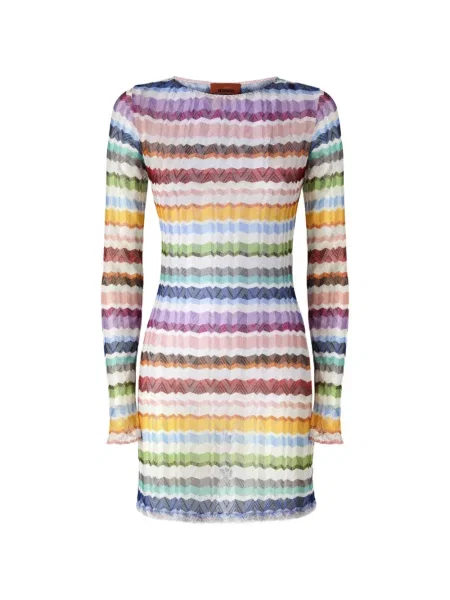 Lung rochie Missoni tricotate portocaliu