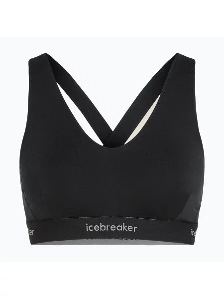 Icebreaker Merino Cool-Lite Sprite термо сутиен с раменни гърбове черен