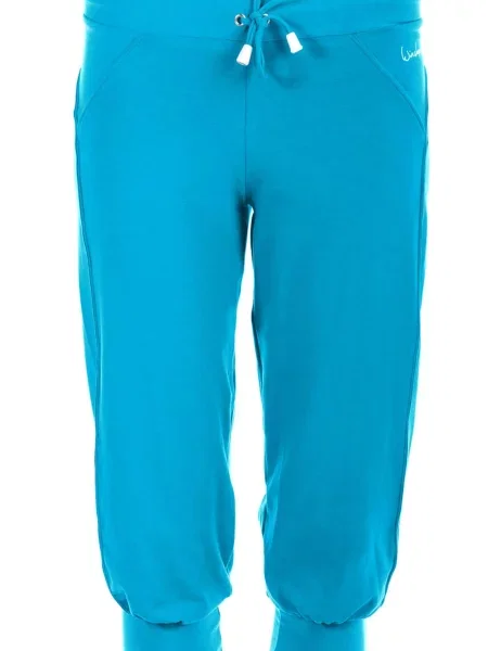 Winshape Pantaloni sport turcoaz alb