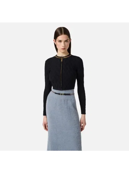 Kardigan Elisabetta Franchi czarny