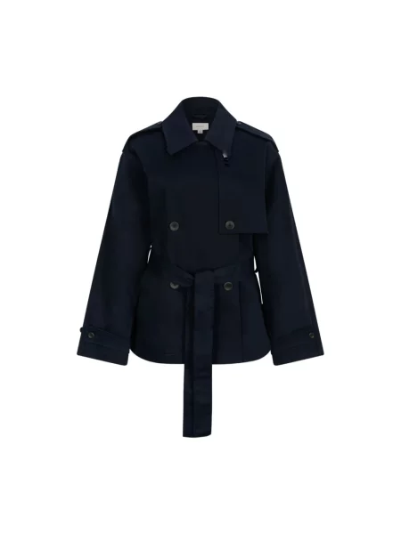 Krótki trencz Calvin Klein niebieski