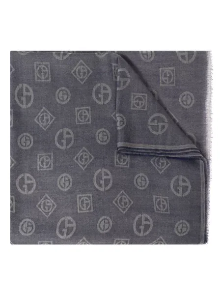 Fular Giorgio Armani din jacard albastru