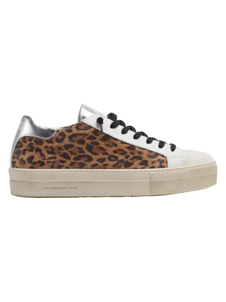 Sneakersy P448 zamszowe w panterkę