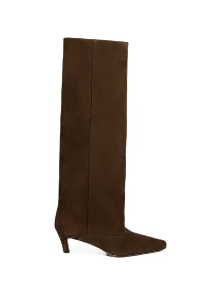 Botine Sandro din piele de căprioară maro