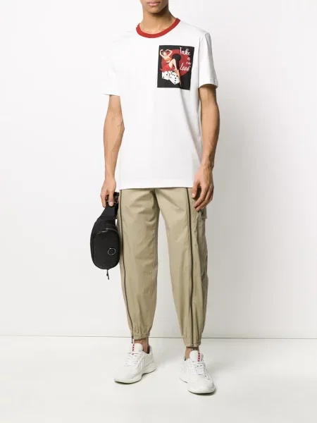 Tricou Dolce & Gabbana cu imagine alb