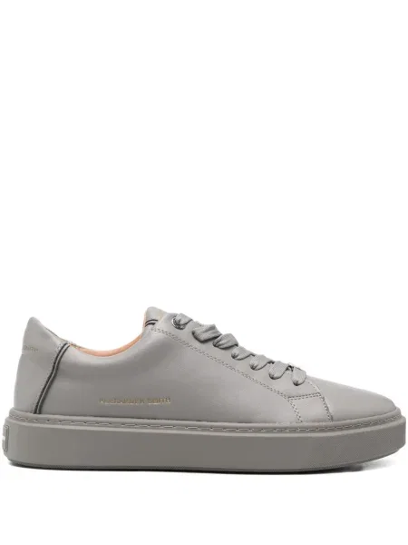 Sneakerși Smith cu șireturi din dantelă gri