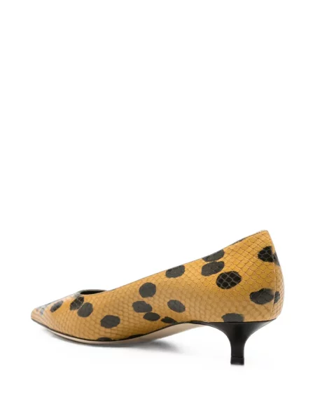 Pantofi cu toc Jimmy Choo cu buline galben