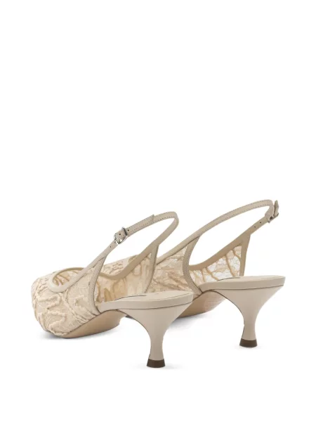 Pantofi cu toc Casadei din dantelă