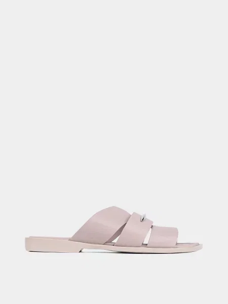 Шкіряні Шльопанці Attizzare сірий