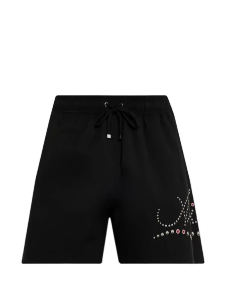 Pantaloni scurți Amiri cu tepi cu cordon negru