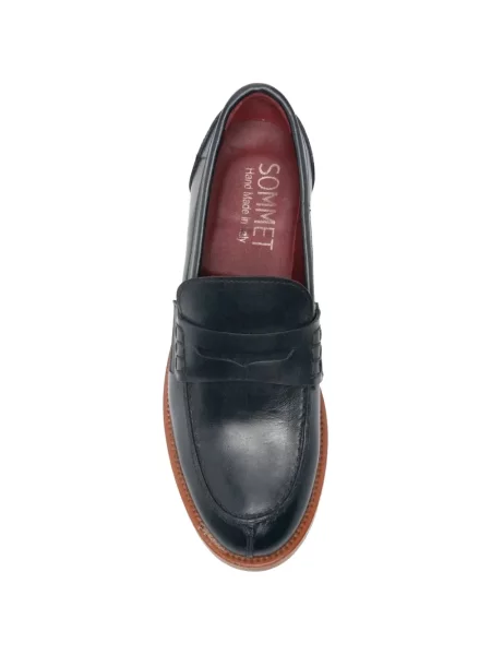 Pantofi loafer Sommet din piele albastru