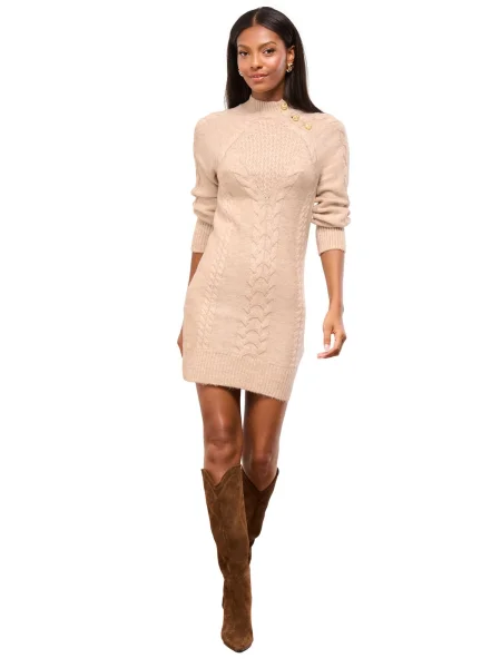 Lipsy Rochie tricotat bej