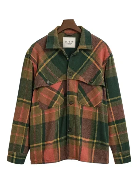 Вълнено яке Gant 240 Mulberry Street зелено