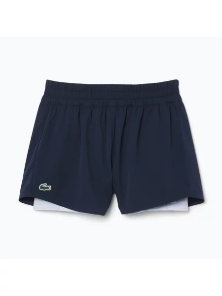 Pantaloni scurți de tenis pentru femei Lacoste navy blue/phoenix blue albastru