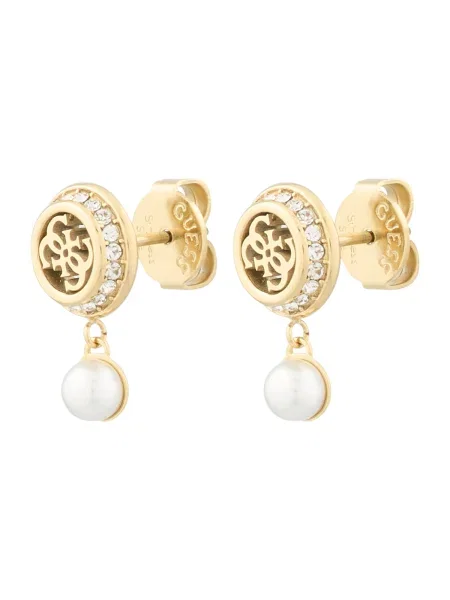 Guess náušnice dámske TINY PEARLY biela