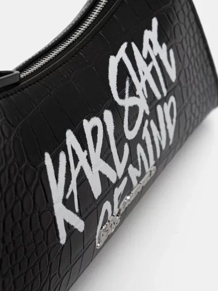 Кожаная сумка хобо Karl Lagerfeld Jeans