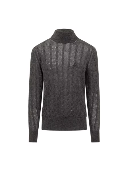 Golf Etro z wysokim kołnierzem czarny