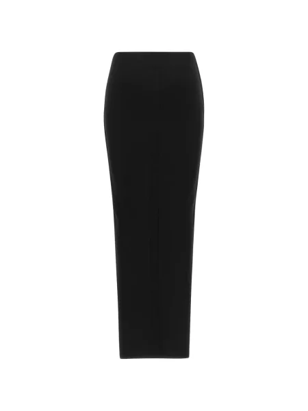Fusta maxi Rick Owens tricotate negru
