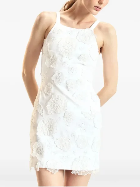 Rochie Cynthia Rowley cu model floral de costum alb