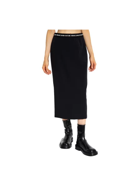 Spódnica jeansowa Versace Jeans Couture czarna