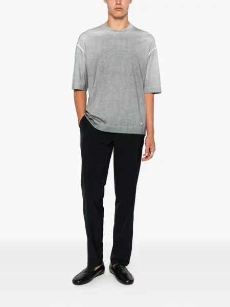 Tricou Emporio Armani cu autograf gri