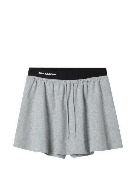 Mini șnur de strângere fusta mini Mini Cream mini gri