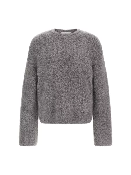 Sweter Séfr wełniany szary