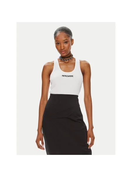 Patrizia Pepe Топ Slim Fit білий