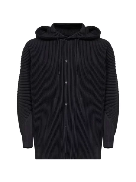 Geacă Homme Plisse Issey Miyake cu glugă negru