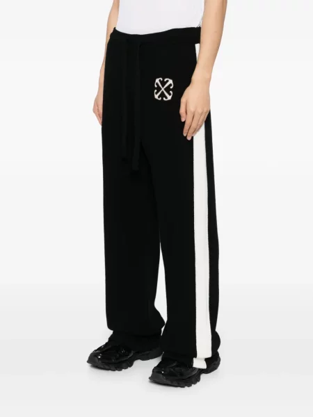 Πλεκτή αθλητικά παντελόνια Off-white λευκό