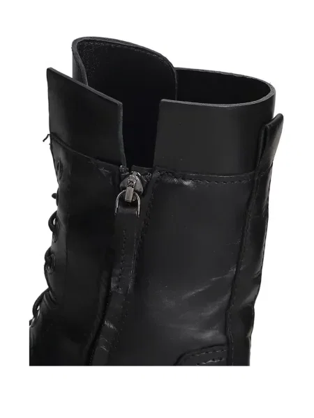 Botine Julie Dee din piele negru
