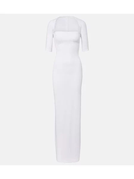 Rochie Jacquemus din jerseu alb