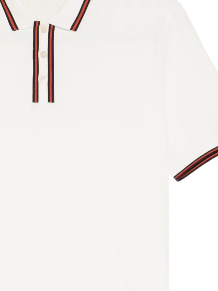 Scurt tricou polo Ps Paul Smith cu dungi alb