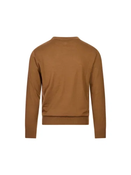 Sweter Canali brązowy