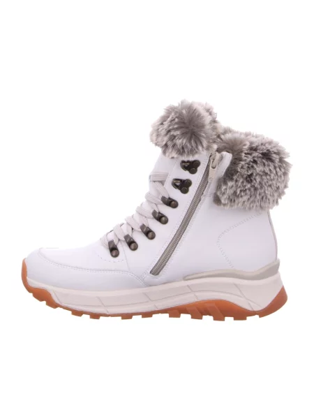Buty do kostki Rieker wełniane białe
