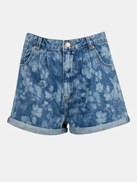 Kratke jeans hlače Tally Weijl modra