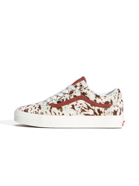 Sneakerși Vans Old Skool de lână alb