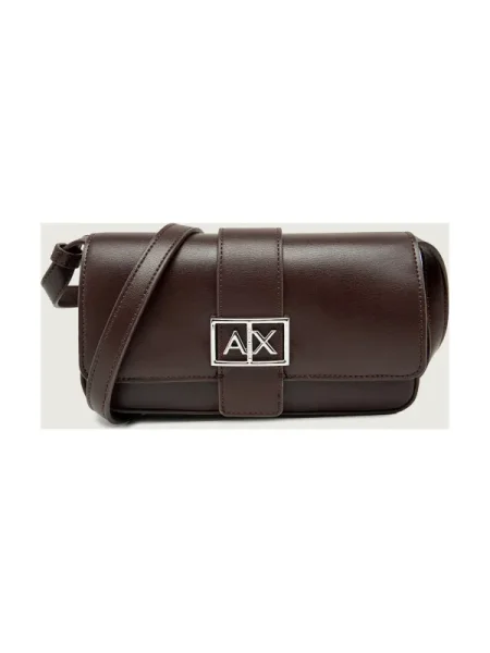 Armani Exchange Geantă poștaș maro