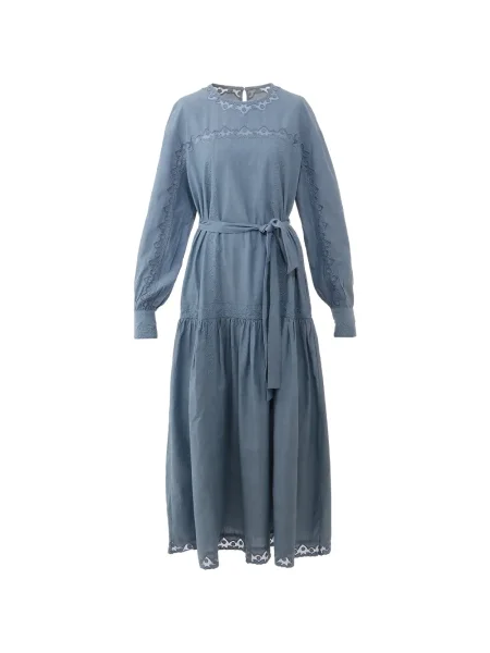 Rochie Ulla Johnson cu broderie albastru