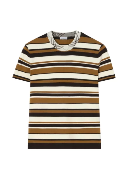 Tricou Burberry de lână cu dungi