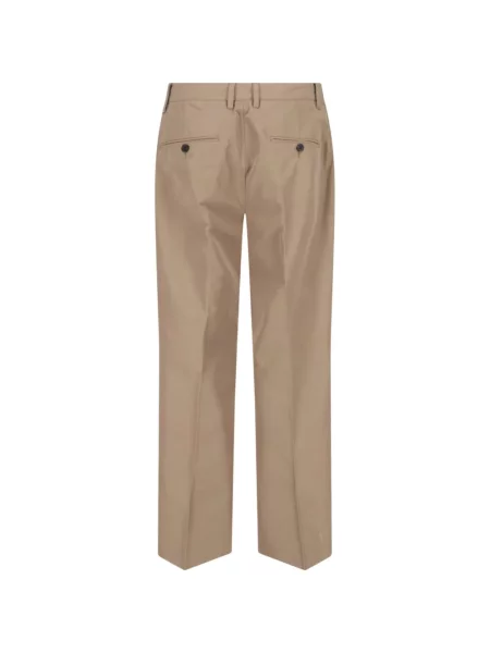 Pantaloni Dunst plisate maro