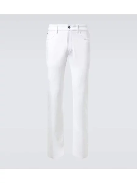 Ravne kavbojke Loro Piana bela