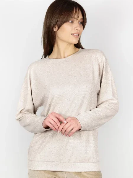 Leinle Кофта для дому Бавовна/віскоза бежевий